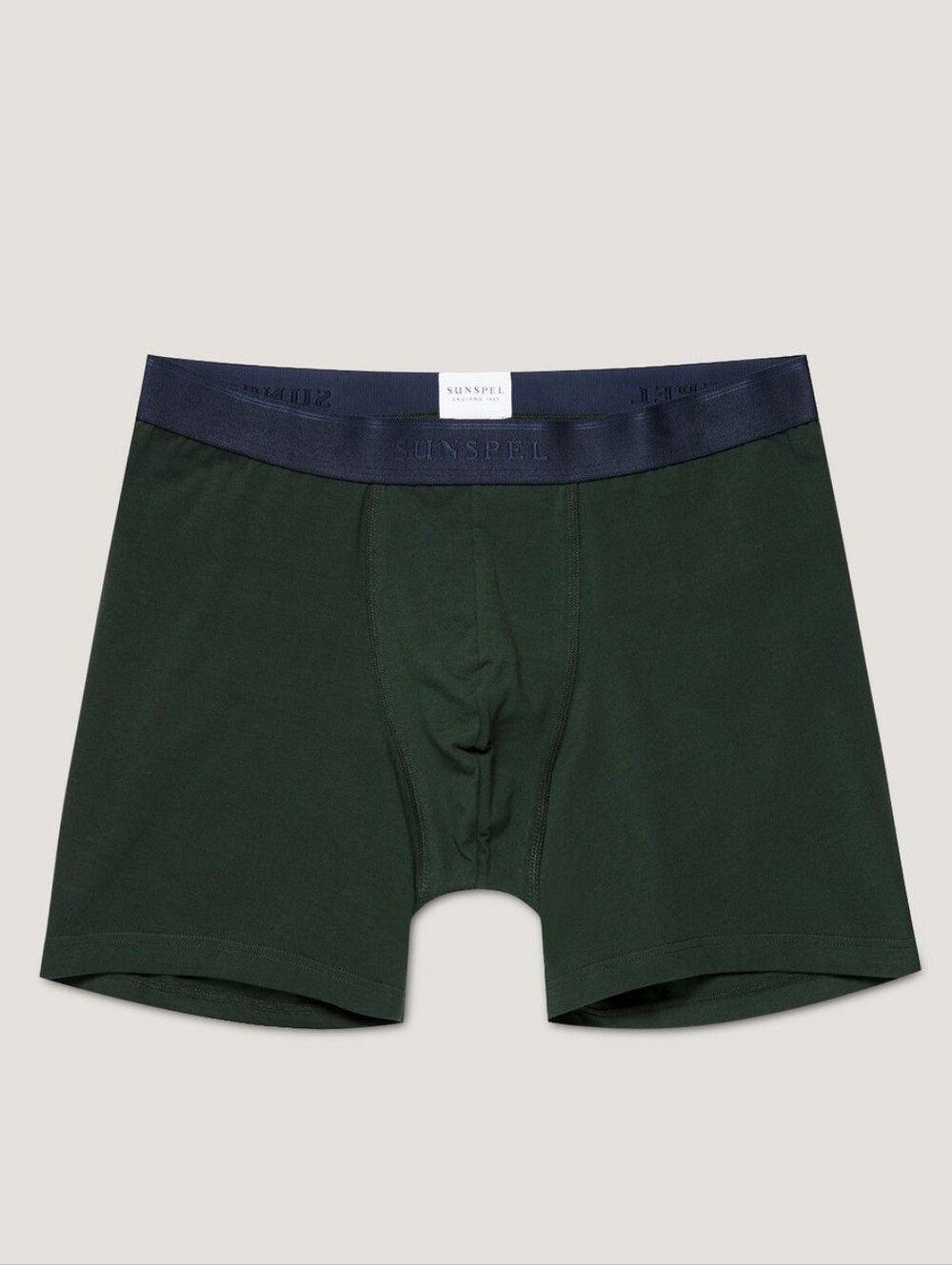 Sunspel Men's Stretch Boxer Briefs Seaweed Large